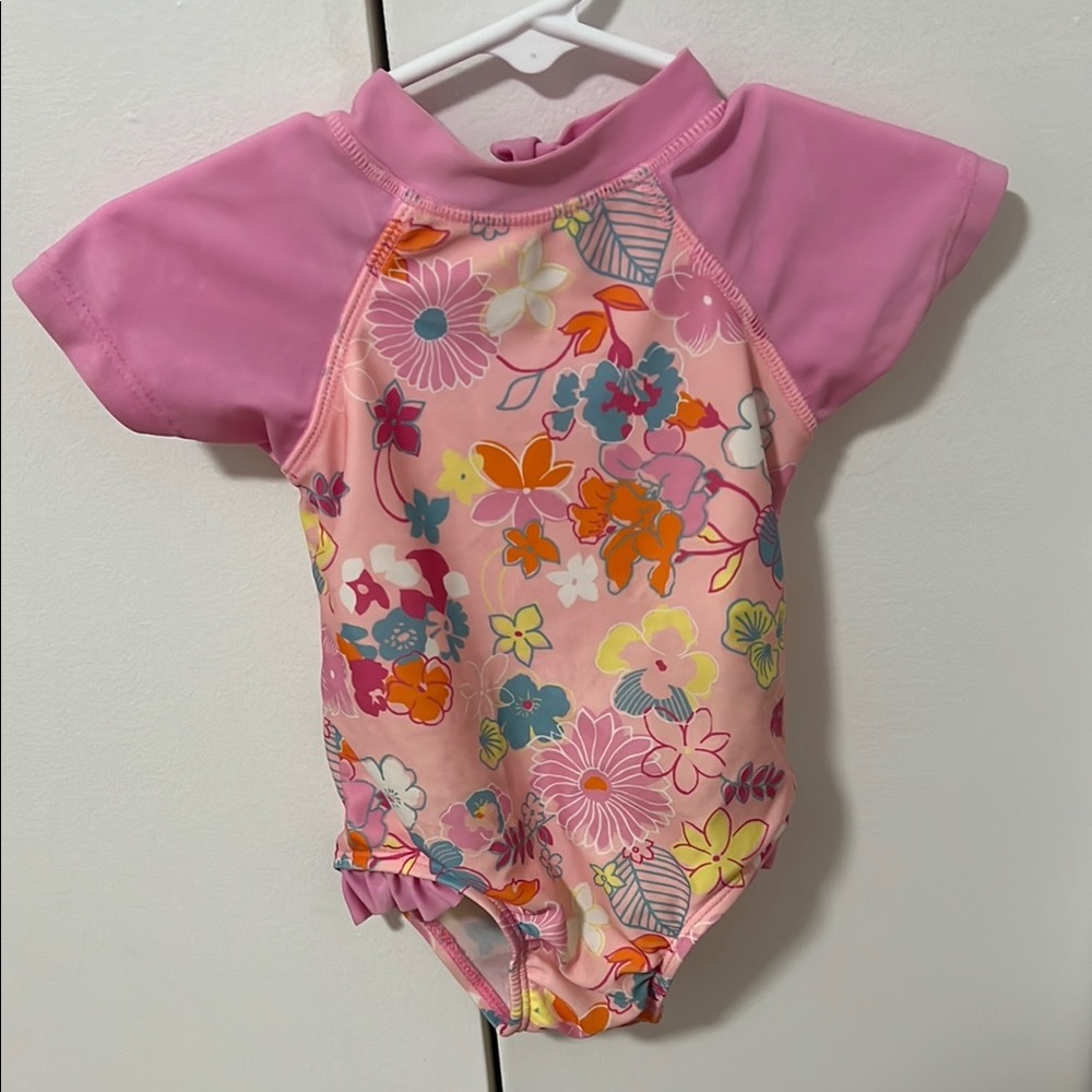 Floral Pink Kids Swimwear